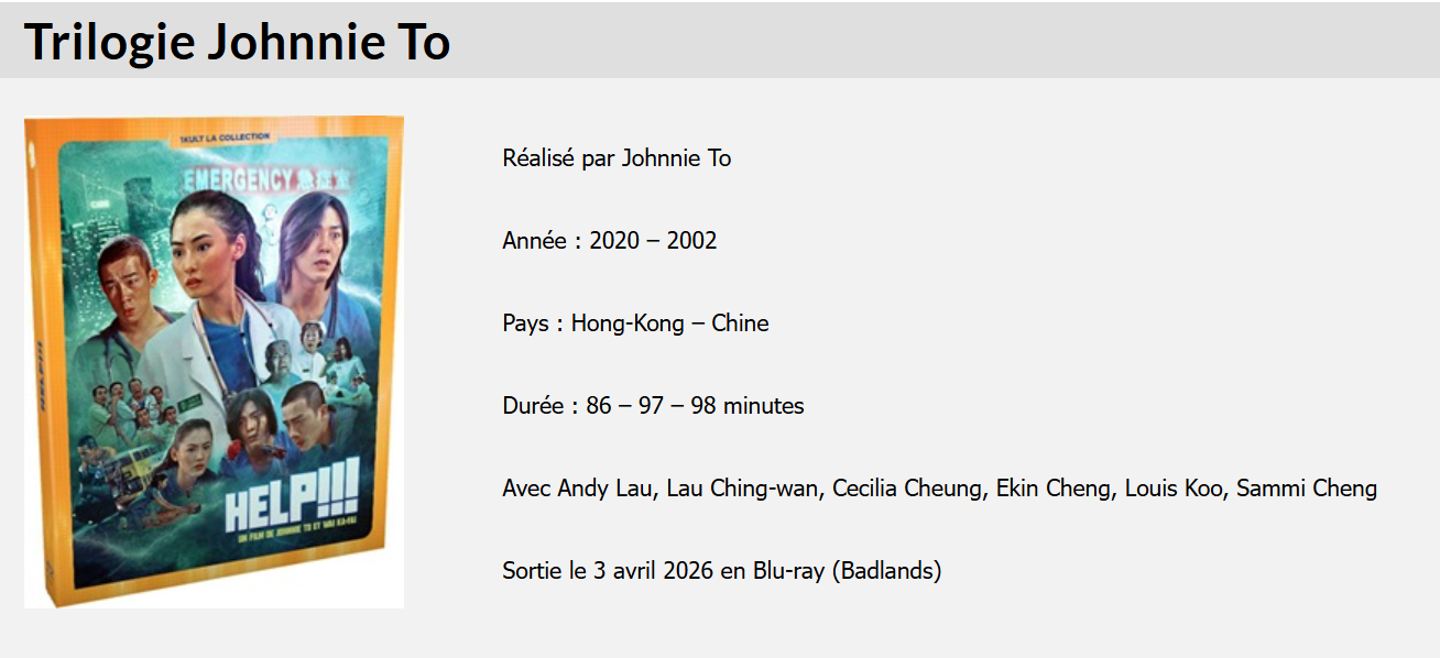 De Help à Fat Choi Spirit, la comédie selon Johnnie To